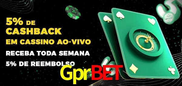 Promoções do cassino ao Vivo Gprbet